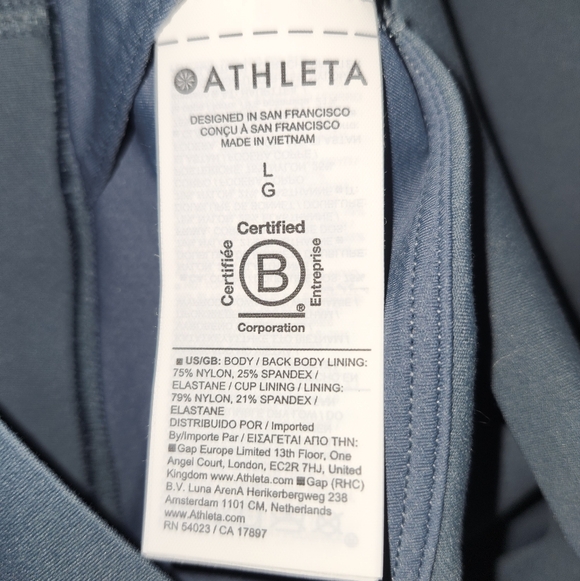 Athleta Warrior Twist Longline Bra Size L - Picture 4 of 5